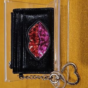 Victoria’s Secret Sequin Lips Card Holder Keyring